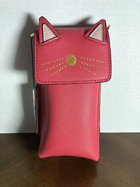 Brentano Cat Cell Phone Crossbody In Hot Pink